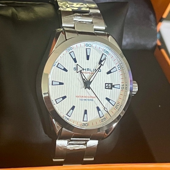 Stuhrling Symphony Original Date Designer Luxury Watch - Picture 2 of 7